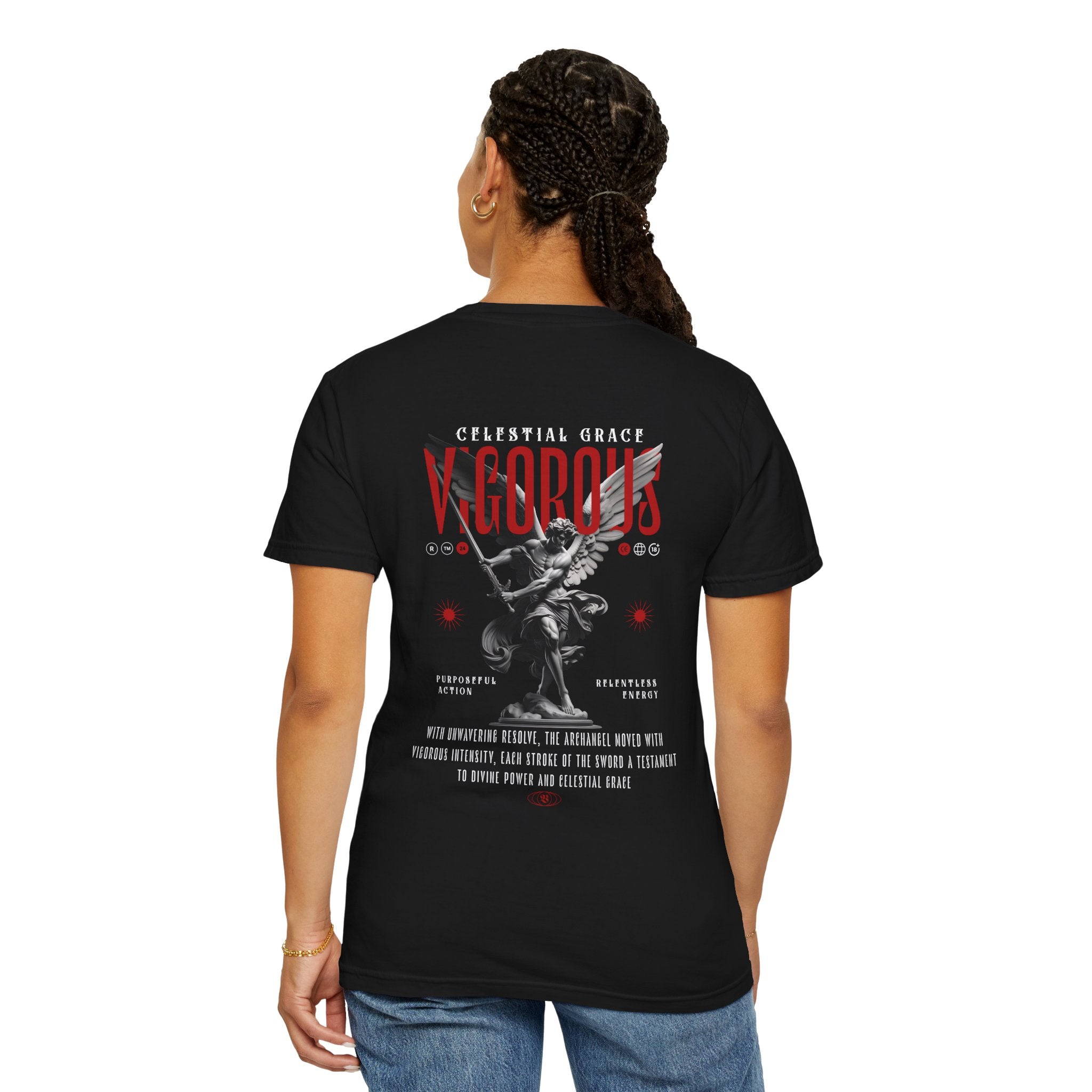 Vigorous – Christian Angel Graphic T-Shirt
