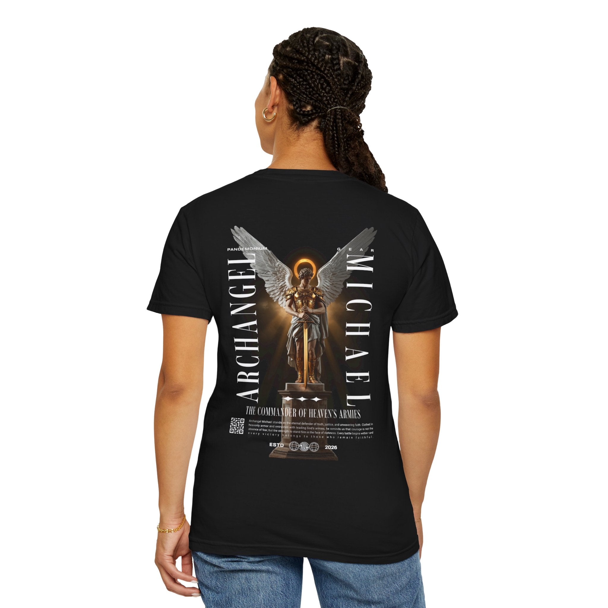Archangel Michael – Who Is Like God? | Premium Christian Warrior T-Shirt